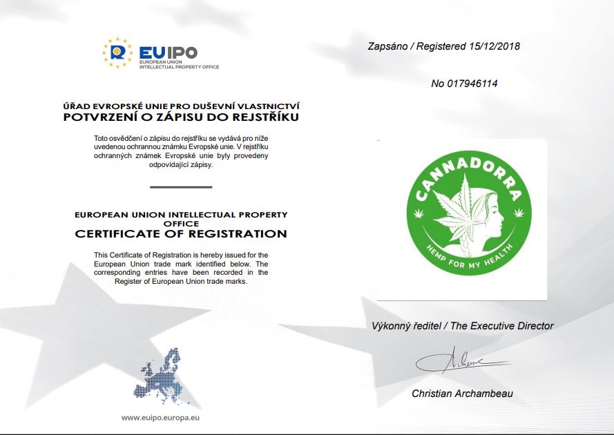 Certificat de marcă Cannadorra