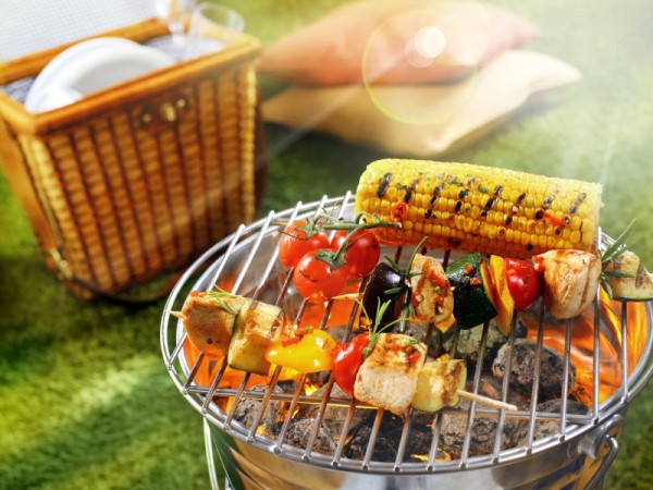 Summer barbecue with hemp