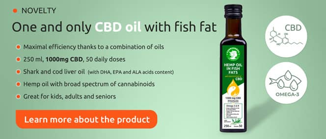 CBD-olje med fiskefett