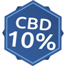 Dầu CBD 10%, phổ rộng, (không THC) 10ml - CBD kết tinh