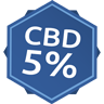Dầu CBD 5%, phổ rộng, (không THC) 10ml - CBD kết tinh