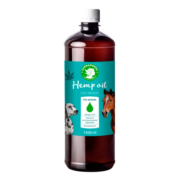 Hemp oil for animals, 1000ml