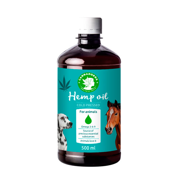 Hemp oil for animals, 500ml