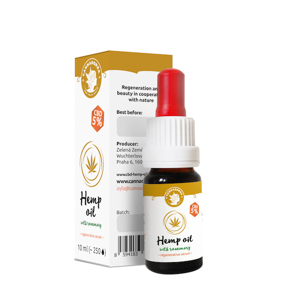 CBD hemp oil with rosemary - regenerating serum
