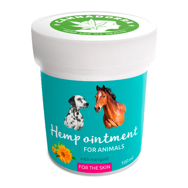Hemp ointment for the skin for animals, 100 ml